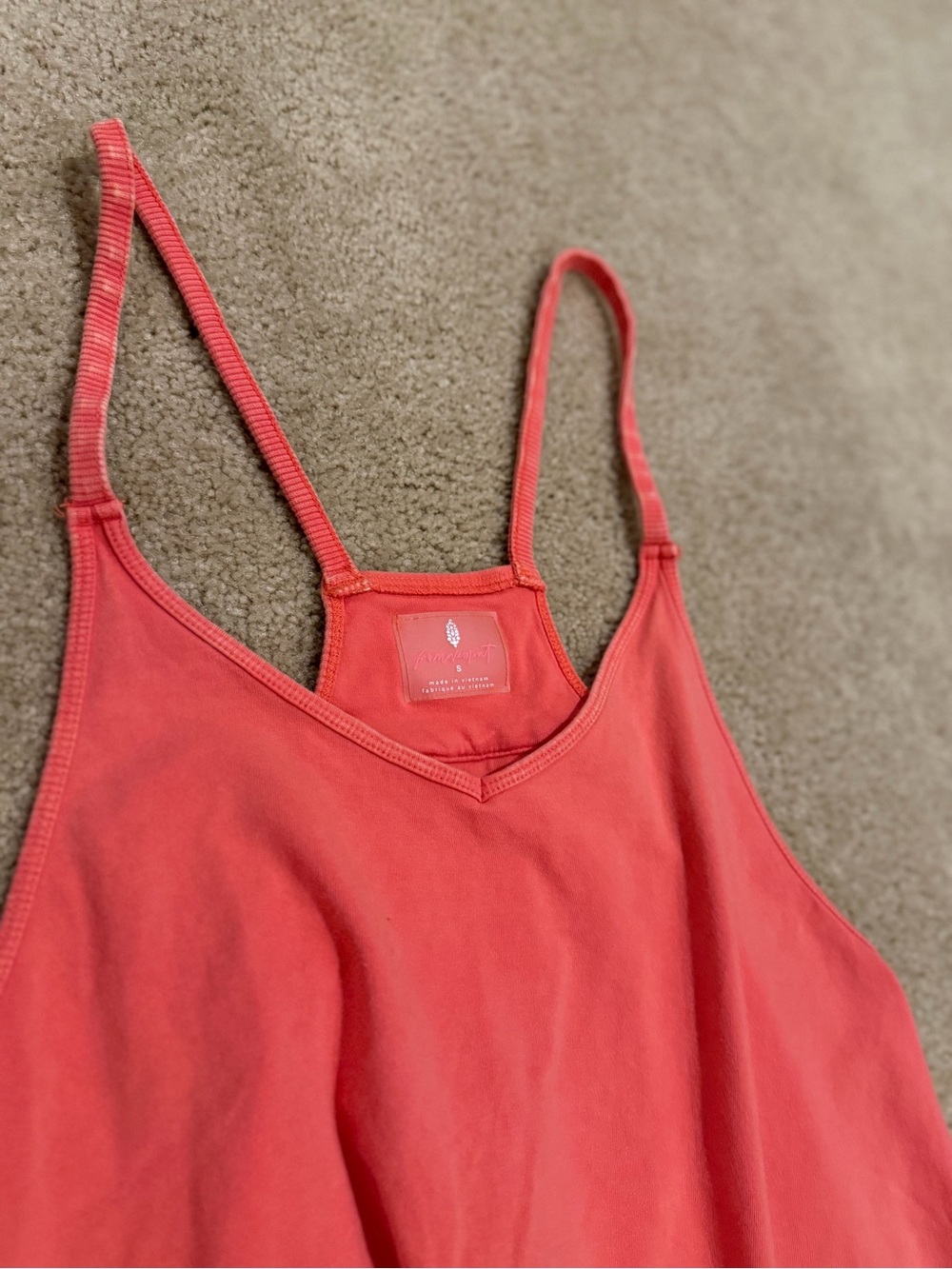 FP Free People Movement Hot Shot One Piece s Coral Pink Orange Jumpsuit - Picture 4 of 11